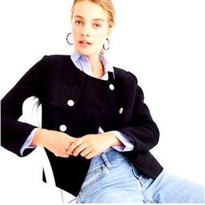 J Crew Boiled Wool Cropped Jacket